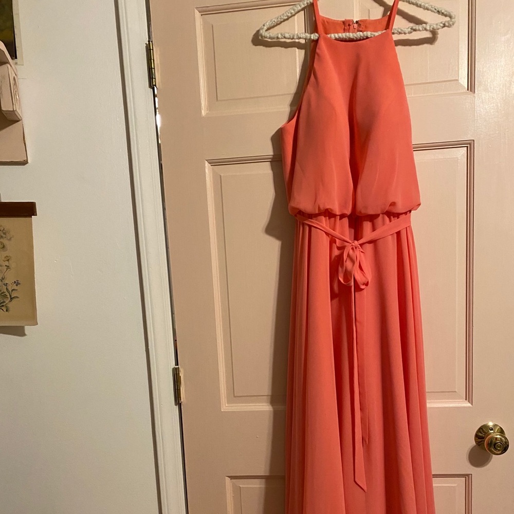 Mori Lee Canteloupe Bridesmaid Dress